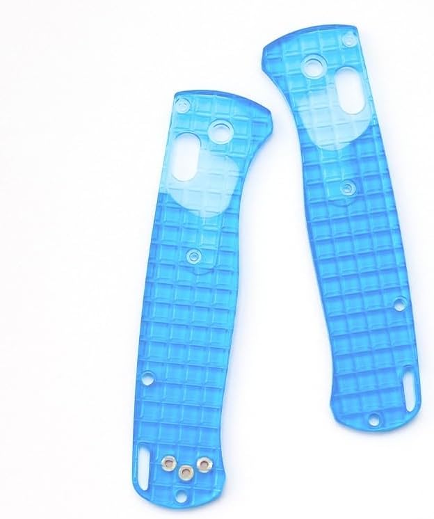1 Pair Custom Acrylic Scales Fits for Benchmade Bugout 535 Premium Clear Handle Patch DIY Replacement