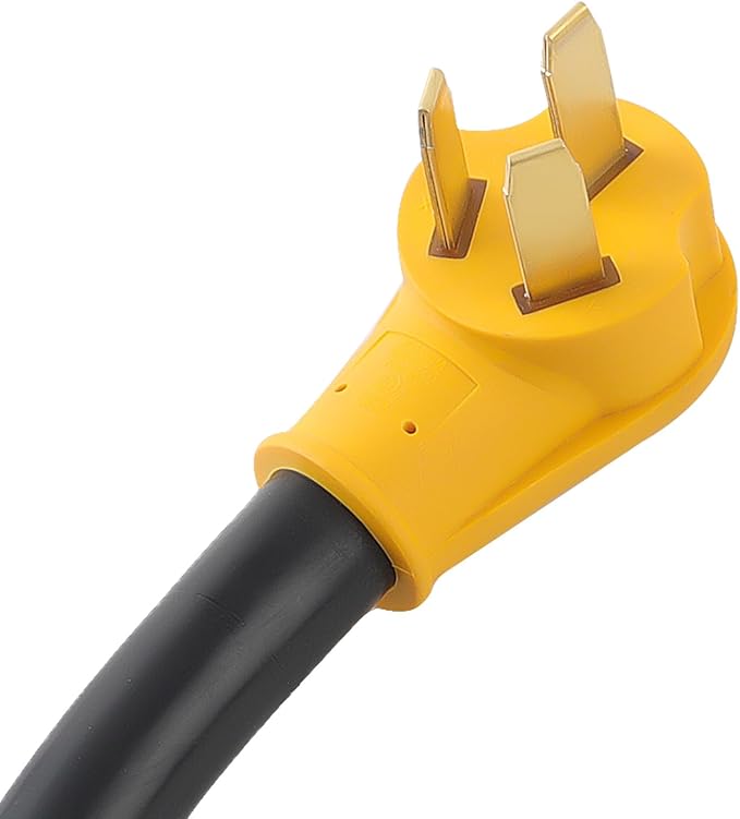 maXpeedingrods 50 Amp Y Splitter NEMA 10-50P to 2X 10-50R 3-Prong 250V Range Cord Adapter for Welder EV Charger Dryer RV STW 6 AWG 3 Feet
