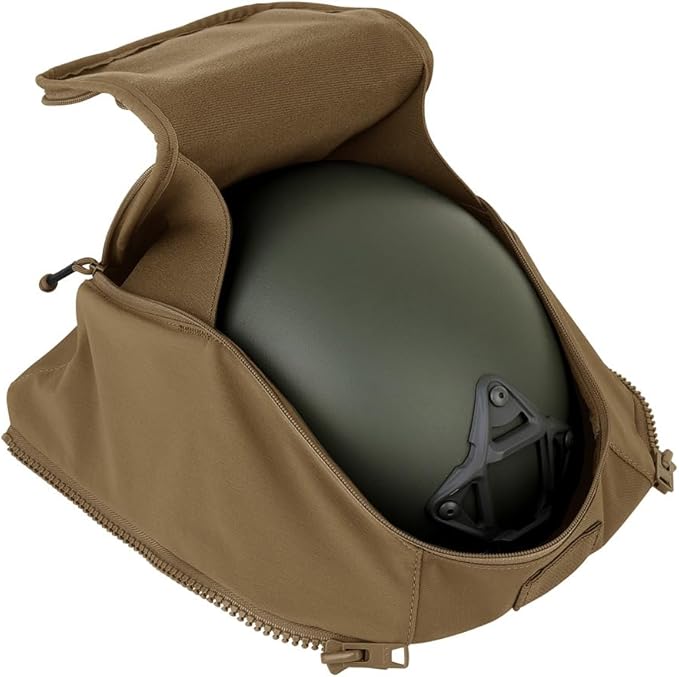 KRYDEX Tactical Zip-on Back Panel for Scarab Vest MOLLE Helmet Backpack with Hydration Bladder Holder (CB)