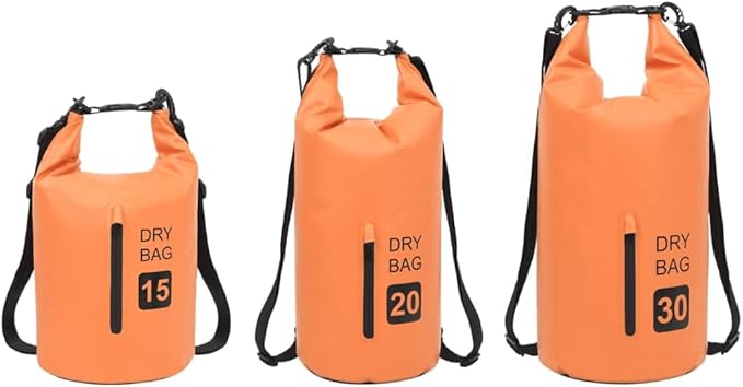 YAFF Dry Bag with Zipper Orange 4 gal PVC (2.266lbs)