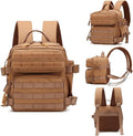 9L Mini Tactical Backpack Small Gym Bag Fitness Portable Backpack with Molle System for Hiking Camping Traveling Daily Use