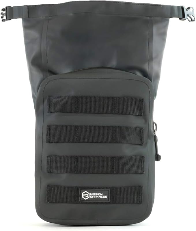 Mission Darkness Dry Shield MOLLE Faraday Pouch (2nd Gen) // Waterproof &amp Submergible Dry Bag + RF Shielding Liner. Signal Blocking Anti-tracking EMP Shield Data Privacy Electronic Device Secu