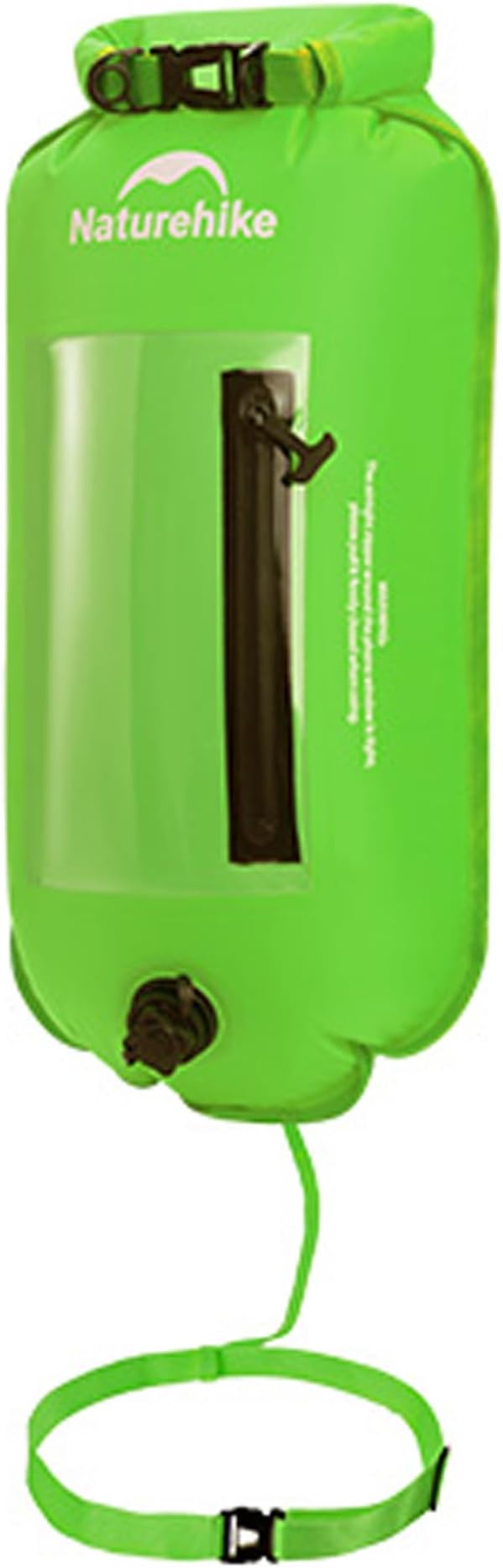 Naturehike Dry Bag for Open Water 18L/25L Waterproof Dry Bag with Adjustable Waist Belt Roll Top Backpack Swim Bubble for Safty Swimming Training Snorkeling Kayaking Boating