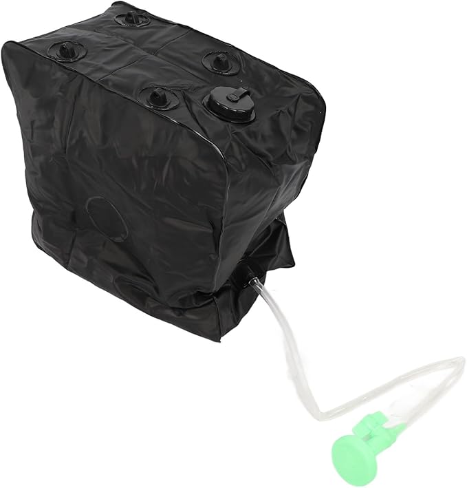40L Solar Camp Shower Bag Outdoor Shower Water Bag with Sprayer Proof PVC Rubber Plastic Cloth Texture for Camping Hiking Beach RV and Garden Use
