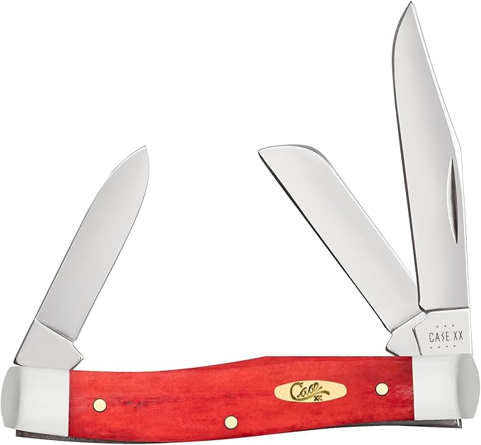 Case Cutlery CA10762: Stockman Dark Red Bone