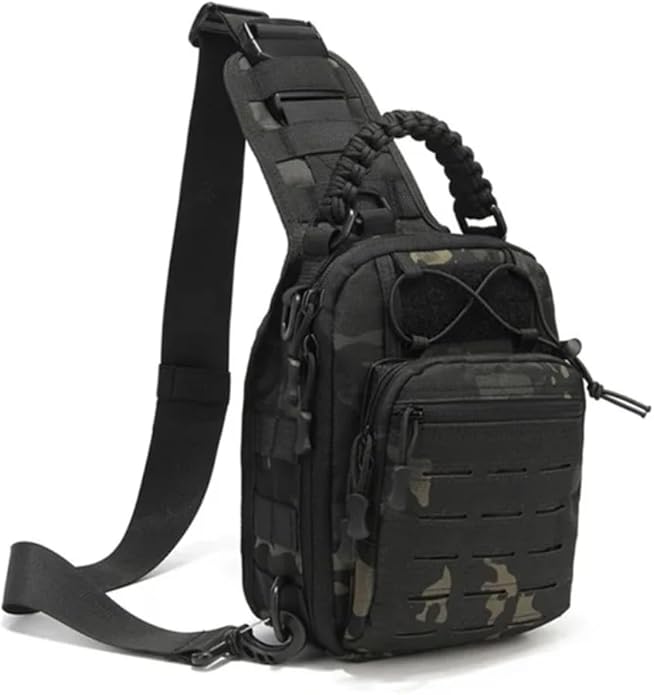 Outdoor Chest Bag Military Tactical Shoulder Bag Sling Backpack Oxford Mountaineering Camping Fishing Hiking Molle Mi