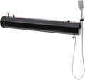 7.93 Gal Portable Water Tank 8.6 * 7 * 45in High Pressure Road Shower Tank Roof Rack Mount Road Shower Outdoor Activities Water Supply with Shower Head for Platform Luggage Rack Roof Tent