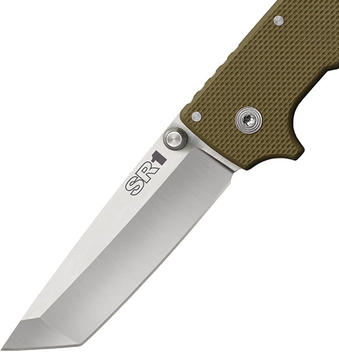 COLD STEEL SR1 S35VN Steel 4 Blade G-10 Handle Tactical Self-Defense Folding Knife with Tri-Ad Locking Mechanism and Pocket/Belt Clip
