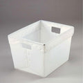 Postal Mail Tote Without Lid Corrugated Plastic Natural 18-1/2x13-1/4x12 - Lot of 10