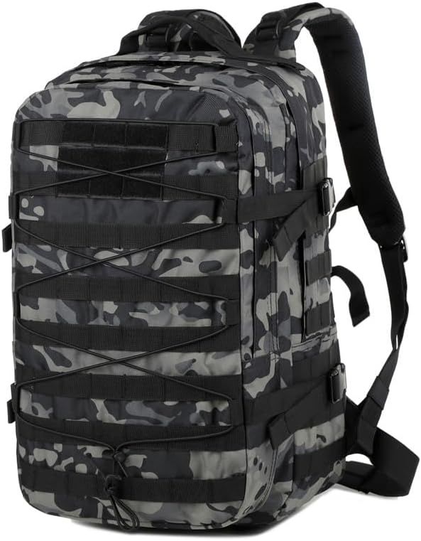 Tactical Backpack Military Molle Hiking 20-35L Assault tactics for mountaineering touring outdoor camouflage black camouflage