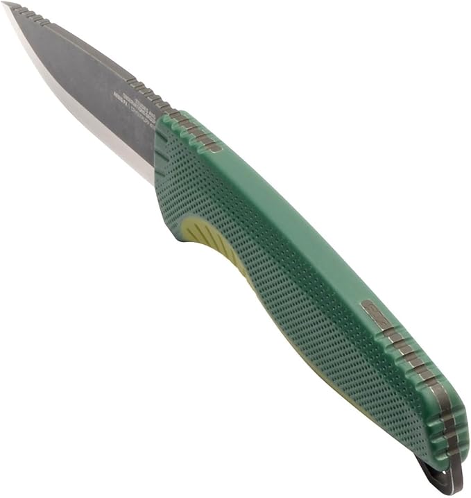 SOG Aegis FX Corrosion-Resistant Outdoor Survival Fixed Blade Knife | CRYO 4116 Krupps Steel | GRN Rubber Handle | UMS Sheath