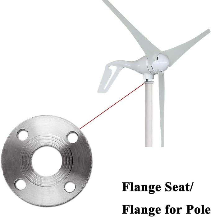 400W/800W Flange Windmill Mounting Accessories Fan Mounting Rod Flange Seat Wind Turbine Generator Accessories Windmill Accessories(S)
