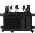 ACEXIER Tactical Pouch Front Flap Double Stack Abdominal Fanny Pack Tactical Airsoft Triple Mag Pouch for Hunting Vest