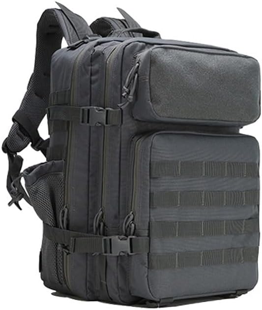 Outdoor Sports Pack Hiking Bag Rucksack Knapsack Combat Camouflage Tactical Backpack - Grey