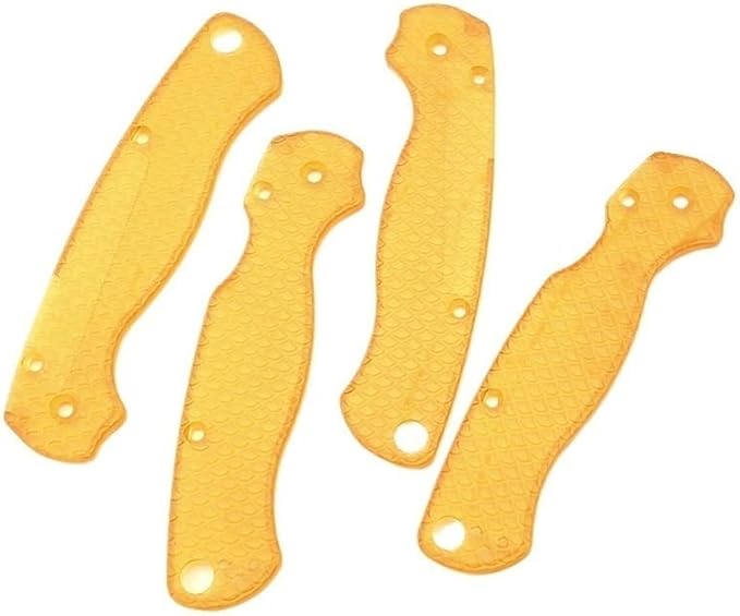 1Pair Ultem Scales Fits for C81 Paramilitary 2 Custom PEI Non-slip Handle Patch Blank DIY Replacement
