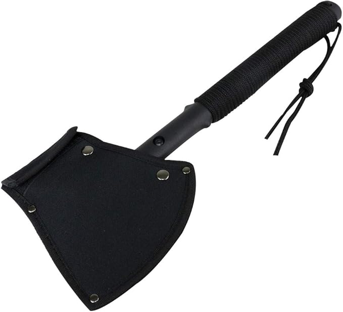 DEFENDER XTREME 15 All Black Tactical Axe Throwing Flat Head Stainless Steel