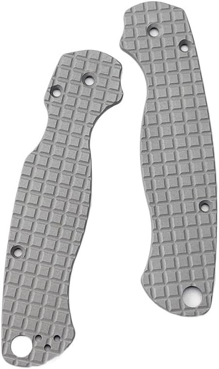 1Pair Aluminum Alloy Scales Fits for C81 Paramilitary 2 Handle Patch Replacement Accessory(Gray)