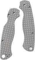 1Pair Aluminum Alloy Scales Fits for C81 Paramilitary 2 Handle Patch Replacement Accessory(Gray)