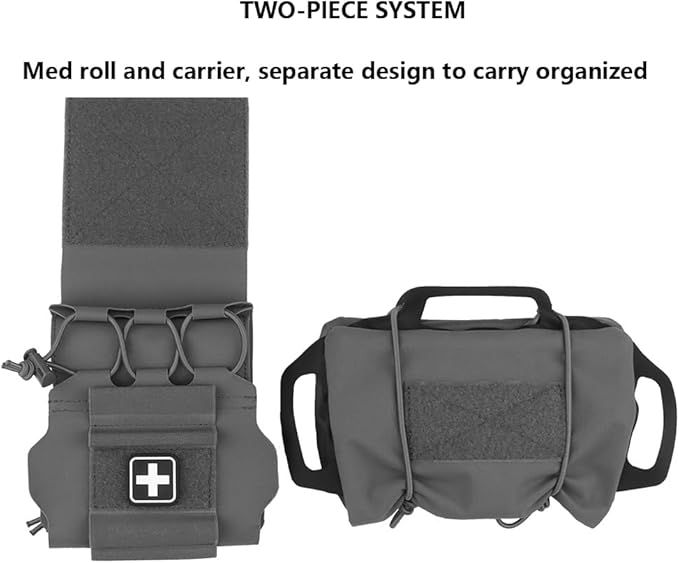 Tactical IFAK PouchRapid Tear-Away Two-Piece System First Aid Kit Medical Pouches Emergency Survival Bag