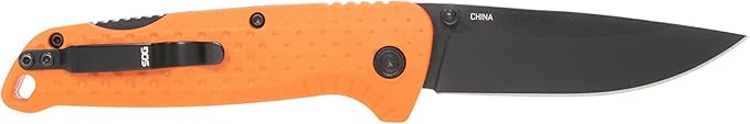 SOG Adventurer LB 3 Lightweight Portable Outdoor Folding Knife | CRYO 5CR15MOV Steel | GRN Handle | Lock-Back Mechanism