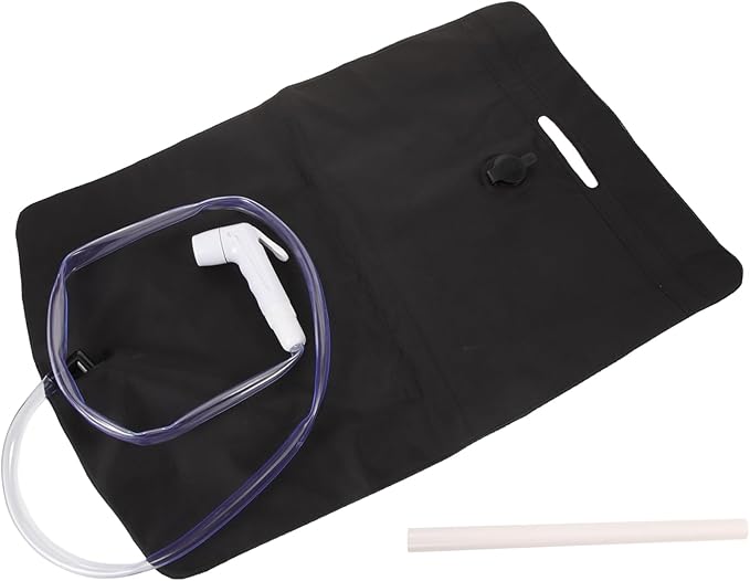 1set Portable Outdoor Camping Shower Bag Travel Shower for Hiking PVC Toiletry Bag Convenient Design for Camping Supplies Easy to Use