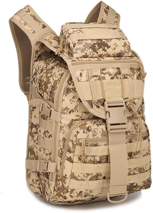 RISESHINE Outdoor Tactical Bag Backpack Sport Bag Pack Dual Large Capacity Tactical Bag for Every Day Carry(E45x31x8cm)