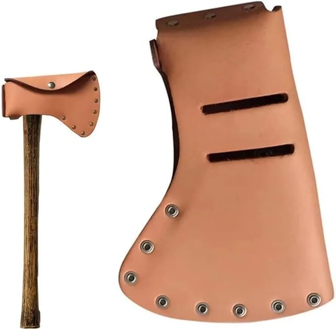 Hatchet Sheath Protective Cover Portable Blade Sheath Thick Material Adjustable Fit Hatchet for Outdoor Camping(20x14cm)