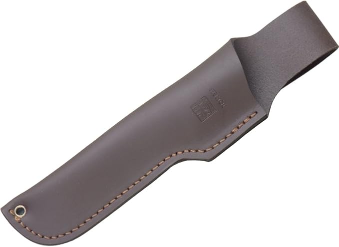 Joker Huron Skinning Knife CC74 4.3 inch MOVA Blade Deer Pole Handle Stainless Steel Cross with Brown Leather Sheath Fishing Tool Hunting Camping and Hiking.