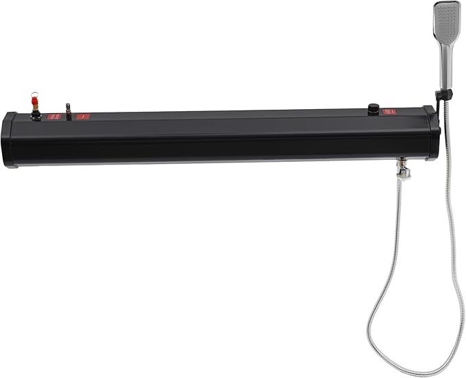 20L/5.28Gal Roof Rack Mount Road Shower Water Tank Camping Shower Rinse Kit Portable Shower for Roof-Mounted Shower Equipment and Beach Resort Shower Equipment 7 x 5.7 x 44.4 Inch