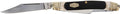 Old Timer 858OTB Genuine Bone Lumberjack Stockman Traditional Folding Pocket Knife with 3 Mirror-Polished High Carbon SS Blades and Ergonomic Handle for EDC Camping Whittling Hunting and Outdoor
