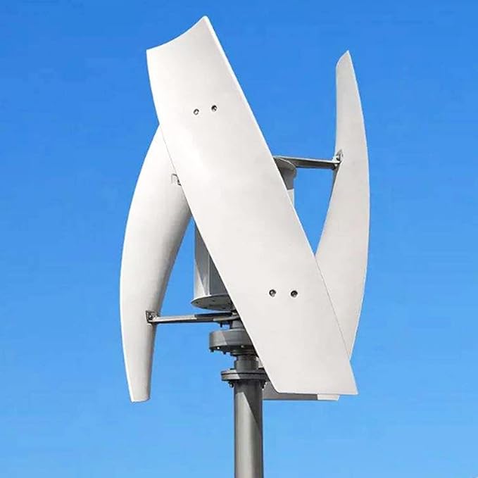 6000W Wind Turbine Kit - Low Speed 3 Blades Wind Generator with Controller for Renewable Energy Vertical Wind Power System
