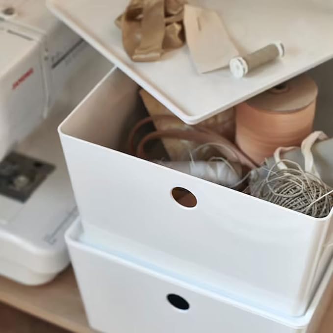 IKEA Box with Lid Perfect for Storing Smaller Gadgets Cables or Pencils for Home Office Reading Room 13X8X8Cm