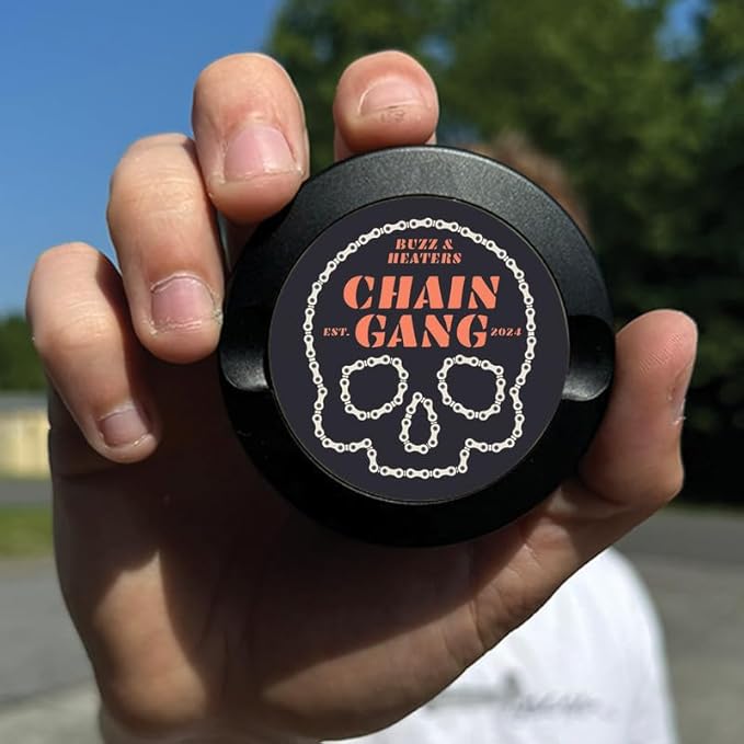 Buzz &amp Heaters Metal Container for Zyn | Metal Holder for Zyn |Metal Can for Zyn | Metal Container for Zyn Holder | Metal Pouch Cans for Zyn | Mountain Biking Accesories | Chain Gang