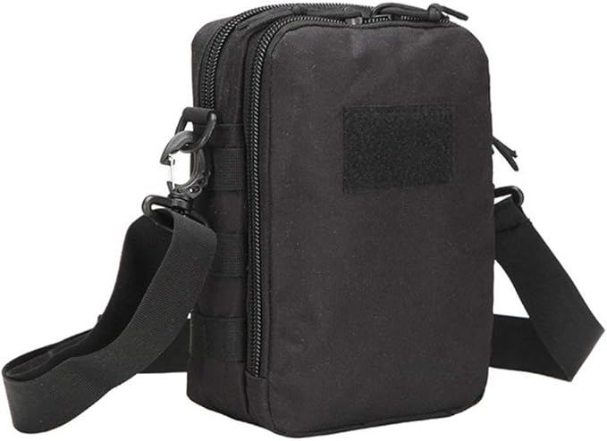 Sunnystacticalgear Outdoor Sports Hiking Sling Pack Camouflage Tactical Molle Shoulder Bag - Black