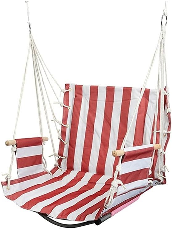 Portable Hammock Portable Camping Hammock Striped hammut Chair Outdoor Indoor Garden Dormitory Bedroom Hanging Chair for Backpacking Beach (Color : C)