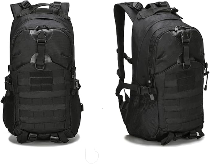Tactical Backpack for Men Hiking Day Pack Molle Military Rucksack Waterproof Assault Pack Bag for Hunting Camping Trekking (Black)