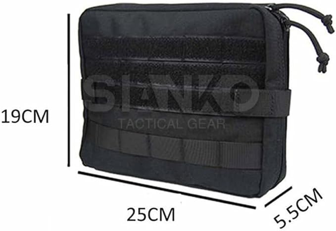 Outdoor Military Molle Tactical Medical First Aid PouchMultifunction EDC Tools Emergency Phone Holder Case Carrier Sundry Bag (Tan)