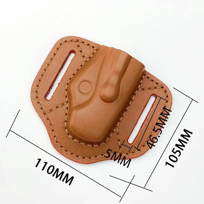 1PC Knife Sheath Leather Knife Case for Belt Fits for Paramilitary 2 C81(Black)