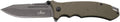 THIRD Assisted Folding Knife K2778TN Camel G10 Handle 7Cr17MoV Stainless Steel Blade Titanium Plated Gun Grey 9.5 cm Sheath.
