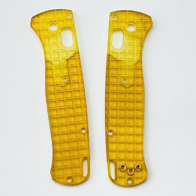 1 Pair Custom Utem Scales Fits for Benchmade Bugout 535 Clear PEI Handle Patch