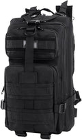 Tactical Military Assault 35L Travel Backpack Army 3-Day Assault Pack for Camping Hunting Trekking Outdoor Survival Range Molle Bag with Multi-Compartment Storage Black