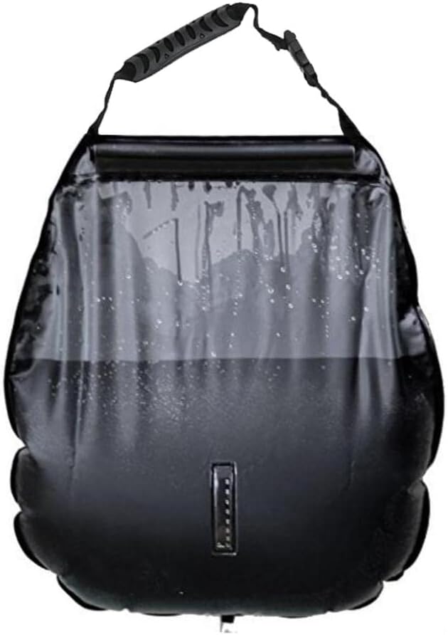 Portable 5 Gallon Solar Shower Bag Outdoor Camping Travel | Solar Heating Shower Hot Water Storage Bag for Hiking &amp Home Use |Material Smartly Heats Water to 113¡ãF in 3 Hours |