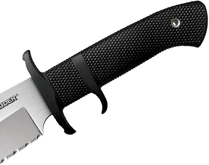 COLD STEEL Marauder 9 Japanese AUS8A Clip Point Blade 5.125 Kray-Ex Handle Tactical Outdoor Hunting Fixed Blade Knife w/Secure-Ex Sheath