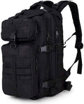 Outdoor Sports Pack Hiking Bag Tactical Rucksack Camo Knapsack Combat Camouflage Tactical 35L Molle Backpack - Black