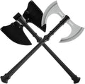 Honshu Double Headed Axe | Injection Molded Nylon Handle | Lightweight and Balanced | Leather Belt Sheath Included | 27 1/5 Over All