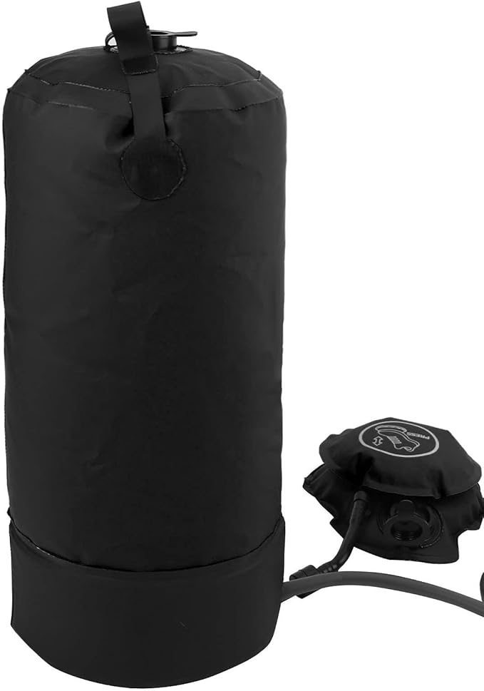 Outdoor 11L Shower Bag Set Camping Portable Bath Bag with Shower Head Tube Large Capacity Water Injection Design Pressure Shower System for Hiking Travel Beach Swimming