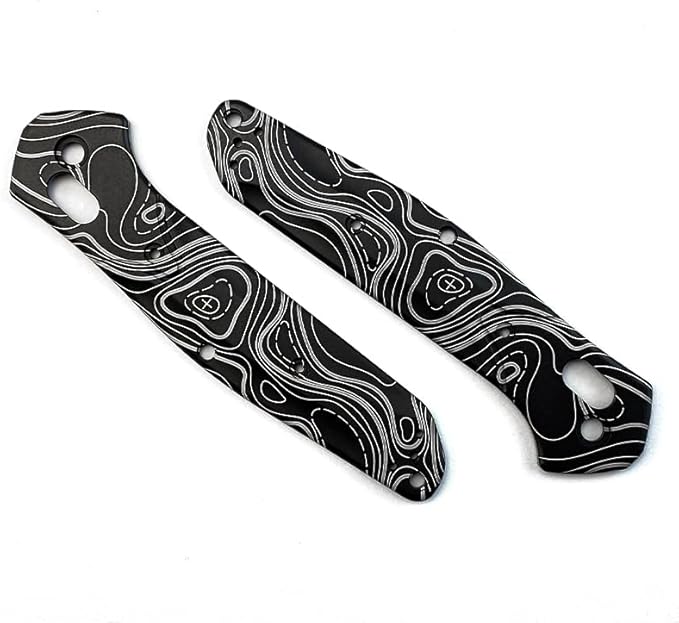 1 Pair Aluminum Alloy Scales Fits for Osborne 940 CNC Handle Patch Replacement