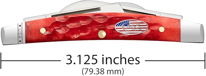 Case xx Knives Small Congress 10747 Standard Jig Dark Red Bone Stainless Steel Pocket Knife