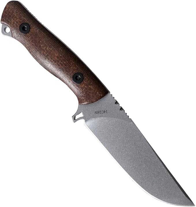 Fixed Blade Fishing Knife - Ideal Outdoor Knife 14C28N Steel - Camping - Hand Tools (A)