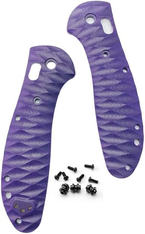 1 Pair Custom Scales Handle with 3 Sets Screws Fits for Benchmade Griptilian 551 G10 Handle Patch